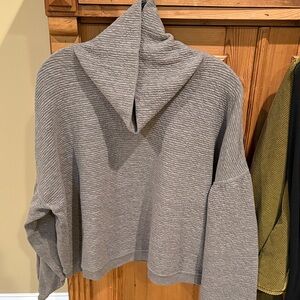 lululemon athletica Gray Cowl Neck Sweater